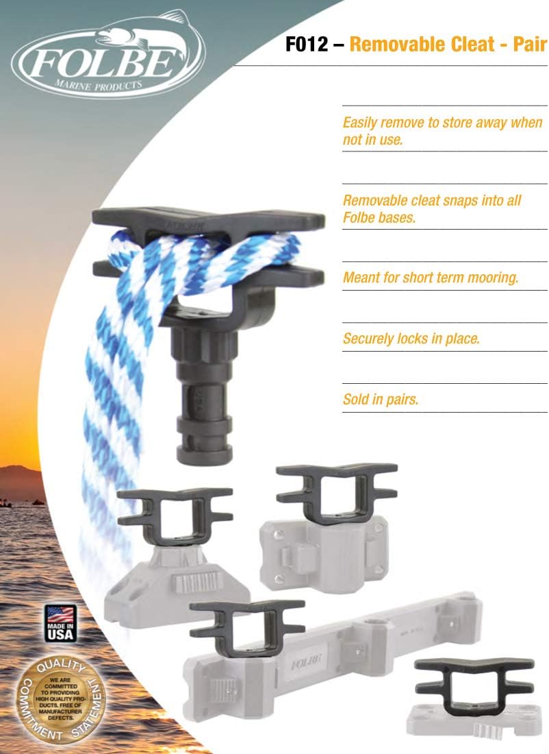 F012 - Removable Boat Cleat (Sold in Pairs)