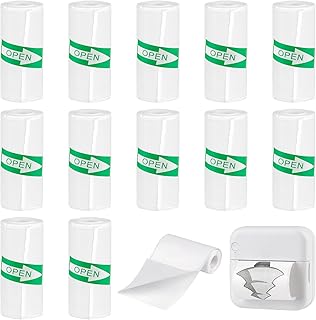 12 rollos de papel térmico, mini impresora de papel autoadhesivo, color blanco, papel térmico para niños, papel térmico para niños, papel térmico (57 mm x 3 m), cámaras instantáneas pegatinas