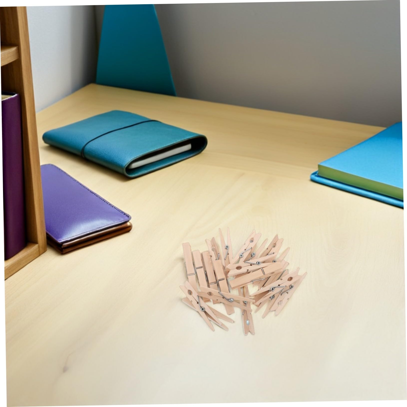 TOYANDONA 150 Pezzi Mollette in Legno Multiuso per Bucato Clip Resistenti Antivento per Pantaloni e Asciugatura Pinze Versatili per Organizzazione Casa e Foto Design Semplice e Durevole