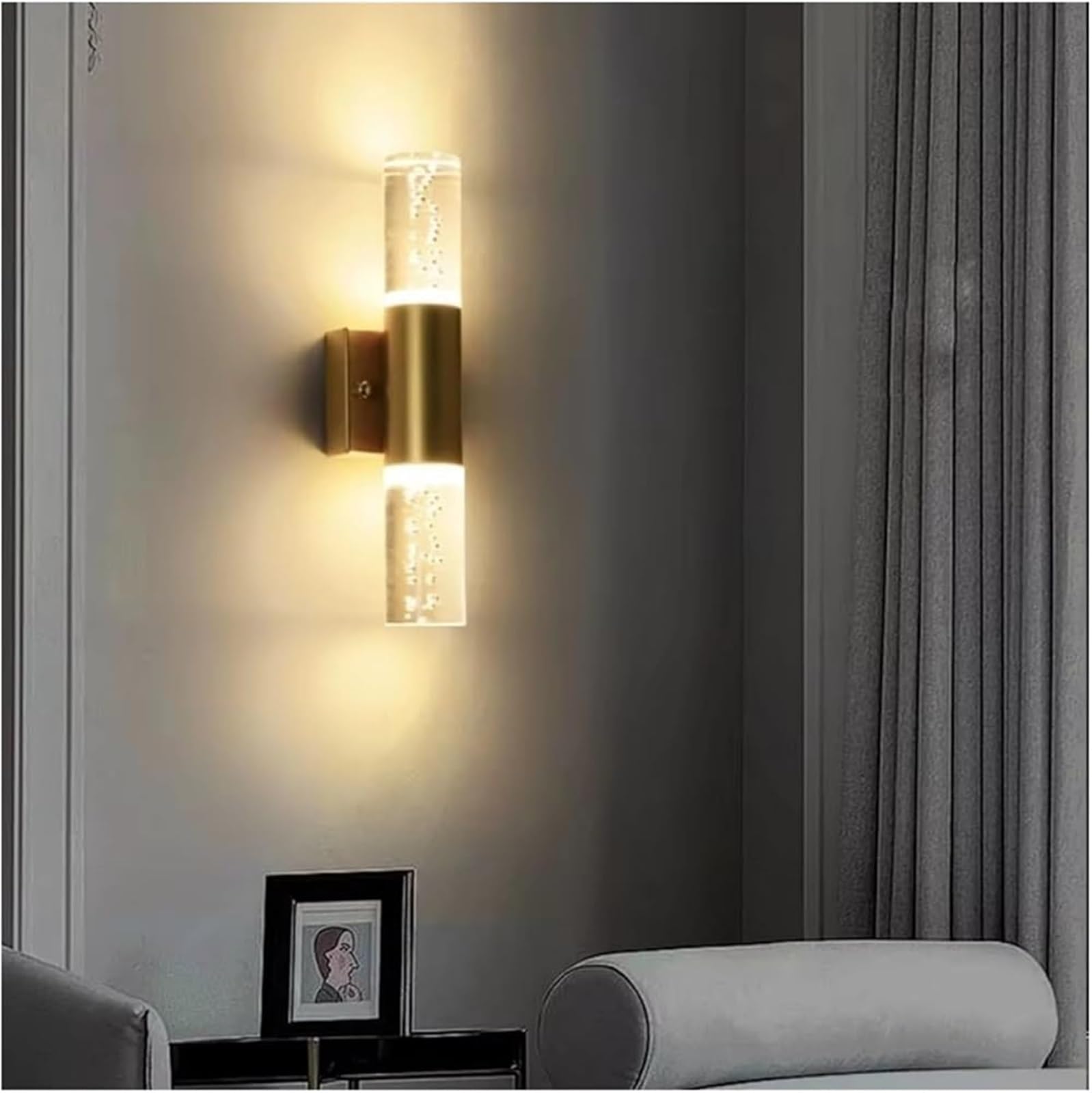 Lampade Parete a MODICA CRYDLE LED CRYSLE del SOGNALI Camera BAGGI Gold/Silla PERCHI DELL'ARLIGHITÀ in Interno LUCIMENTO LUCIFICI Moderno (Luce Cool)