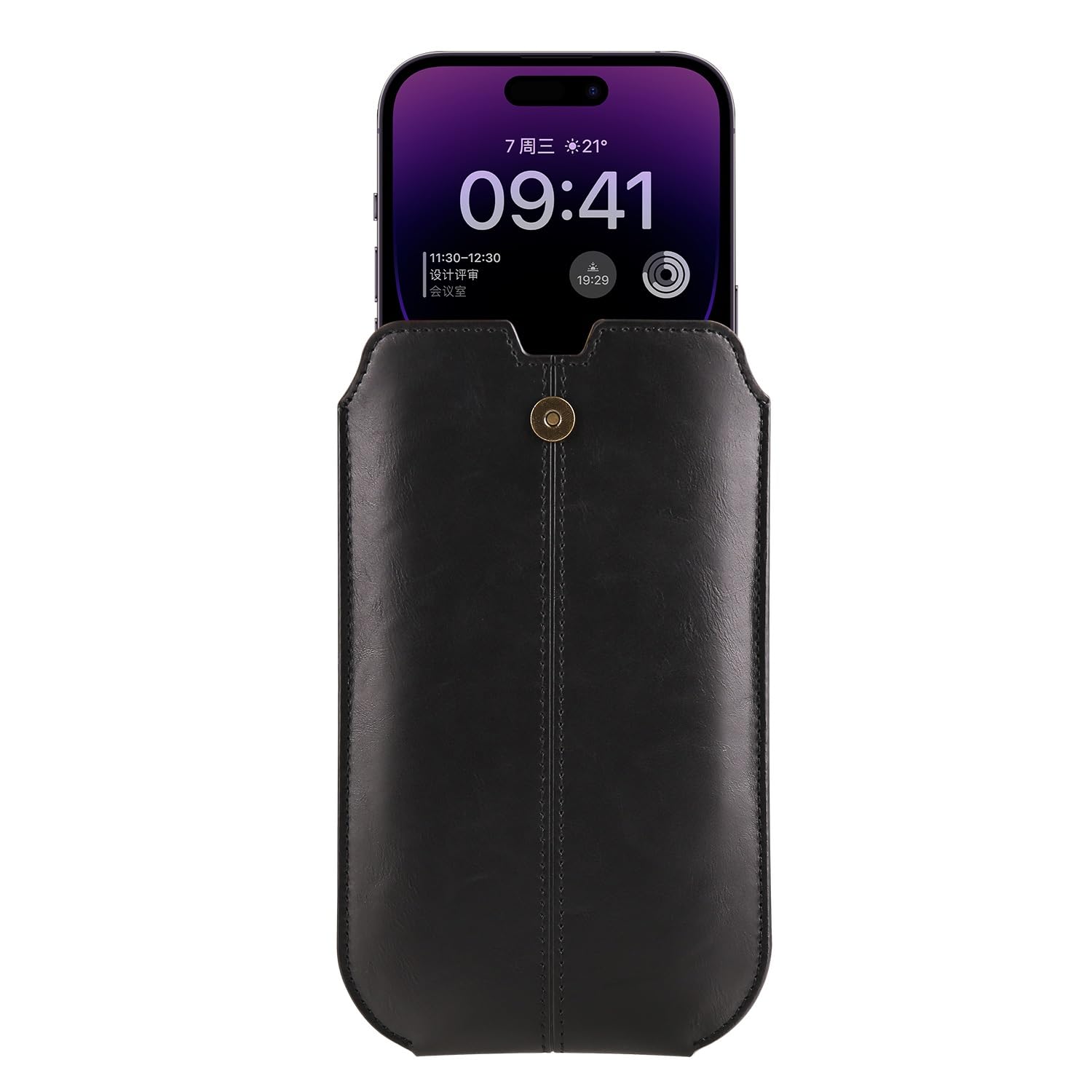 Amazon | スリムレザー携帯電話ホルスター メンズケース、ベルト携帯