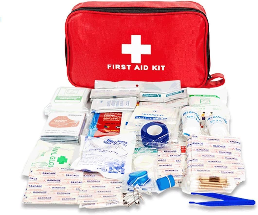 SYOSI First Aid Kit, 184 Pcs Travel Emergency Survival Kits Portable Outdoor Survival Disaster Earthquake Emergency Bags Big Capacity Home Car