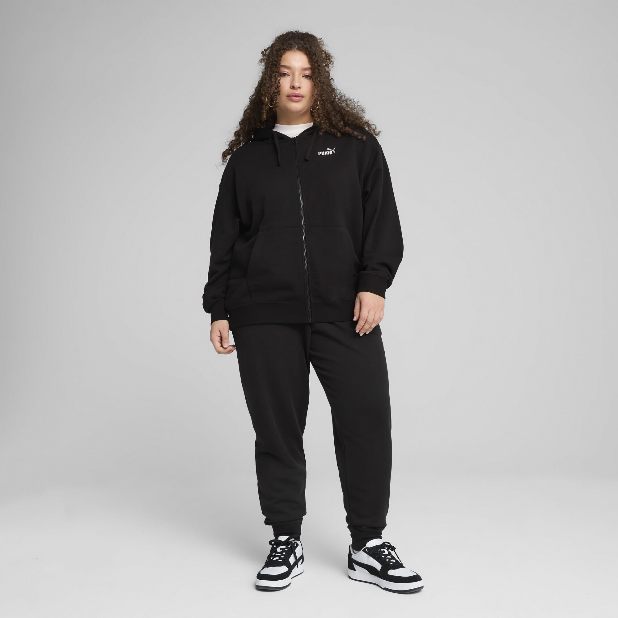 PUMA ESS Small No. 1 Logo Comfort Full-Zip Hoodie TR Sudadera con Capucha Niñas