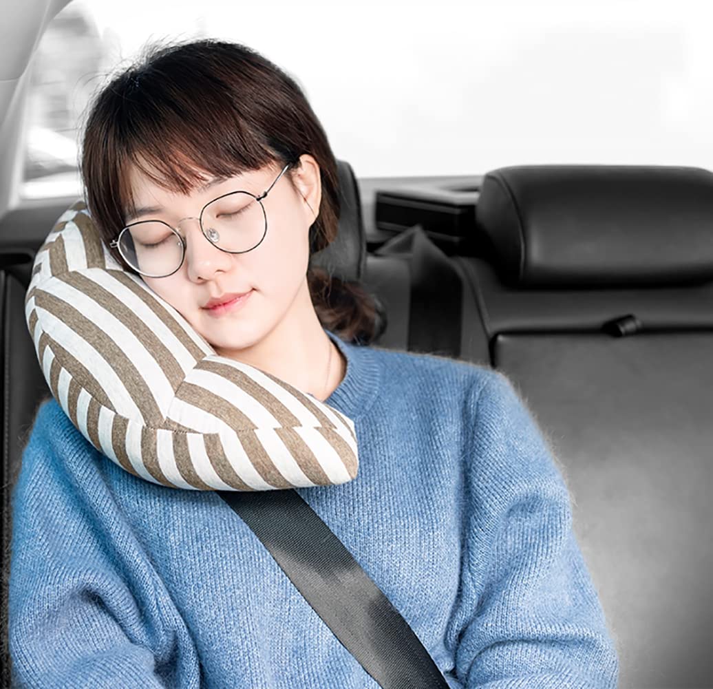 Kids Car Travel Pillow Car Seat Belt Cushion Child Head Neck Support Pillow Baby Seat Belt Protector Toddler Neck Pillow Headrest Boys Girls Travelling Sleeping Pillow For Car Seat Pushchair Train