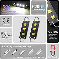 Vista 7 de Kit de 12 bombillas LED interiores para Chevy Corvette C4 1984 1985 1986 1987 1988 1989 1990 1991 1992 1993 1994 1995 1996 bombillas interiores