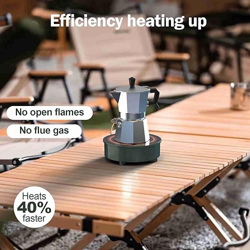 Miniatura 6 de Mini estufa de inducción de 700 W120 V, mini quemador de inducción, mini placa eléctrica, mini placa caliente portátil para café y leche, pequeña