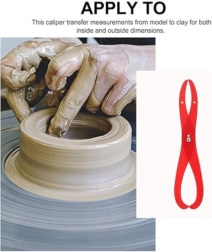 Miniatura 9 de Healifty 2 pinzas de patas dobladas, herramienta de medición de escultura de arcilla de plástico, suministros de arte, herramientas de medición de