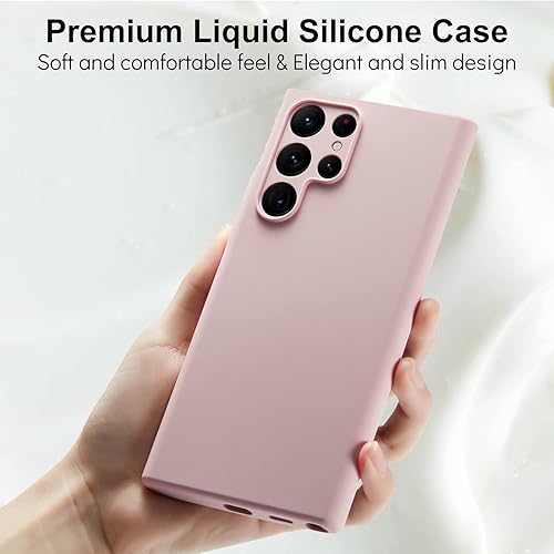 Miniatura 4 de Varikke Funda S22 Ultra de silicona líquida Skin Touch Galaxy S22 Ultra de goma de silicona con forro de microfibra suave protección completa