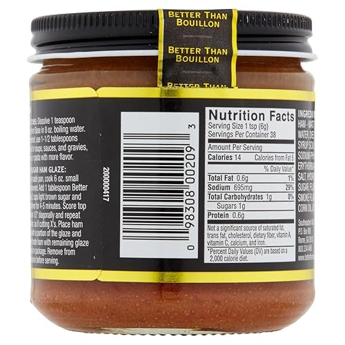 Miniatura 2 de Better Than Bouillon - Base de jamón premium, hecha con jamón sazonado, base mezclable para sabor añadido, 38 porciones por frasco, frasco de 8