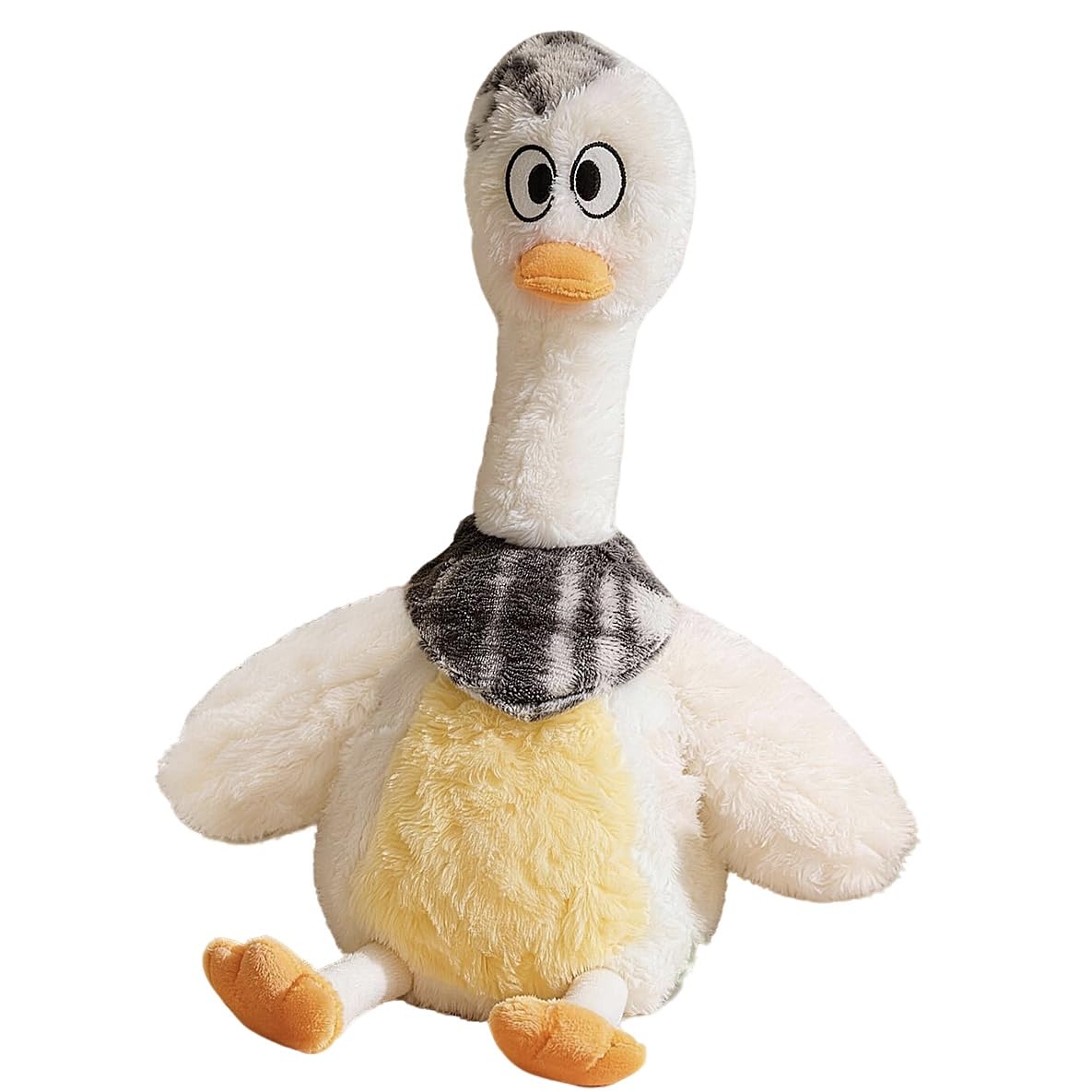 GzglAstropyne Squeaky Plush Dog Toys, Ocean Theme Turtle Crab Starfish, Tear Resistant Durable Chew Toys for Puppy Medium Large Dogs, Interactive Stuffed Pet Toys (longneck duck)