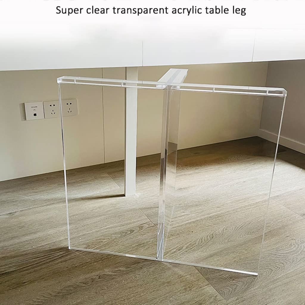 Akrylowe nogi meblowe o wysokości 74,9 cm, noga zamienna do stolika kawowego, nowoczesna dekoracja domu DIY przezroczyste nogi na biurko, stolik kawowy, szafę, szafkę (kolor: przezroczysty (A