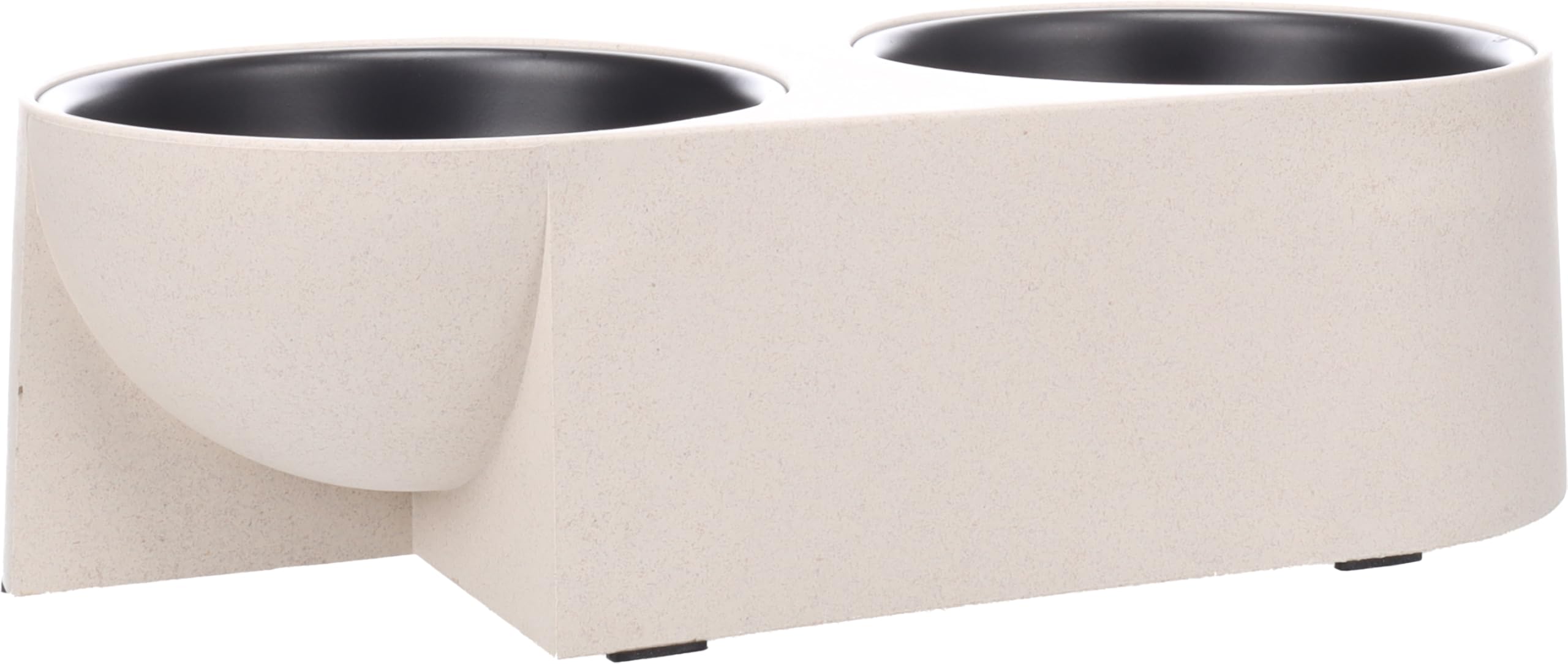 FEEDING BOWL DUO DINNER KANA BEIGE 35,5x16CM 2x750ML