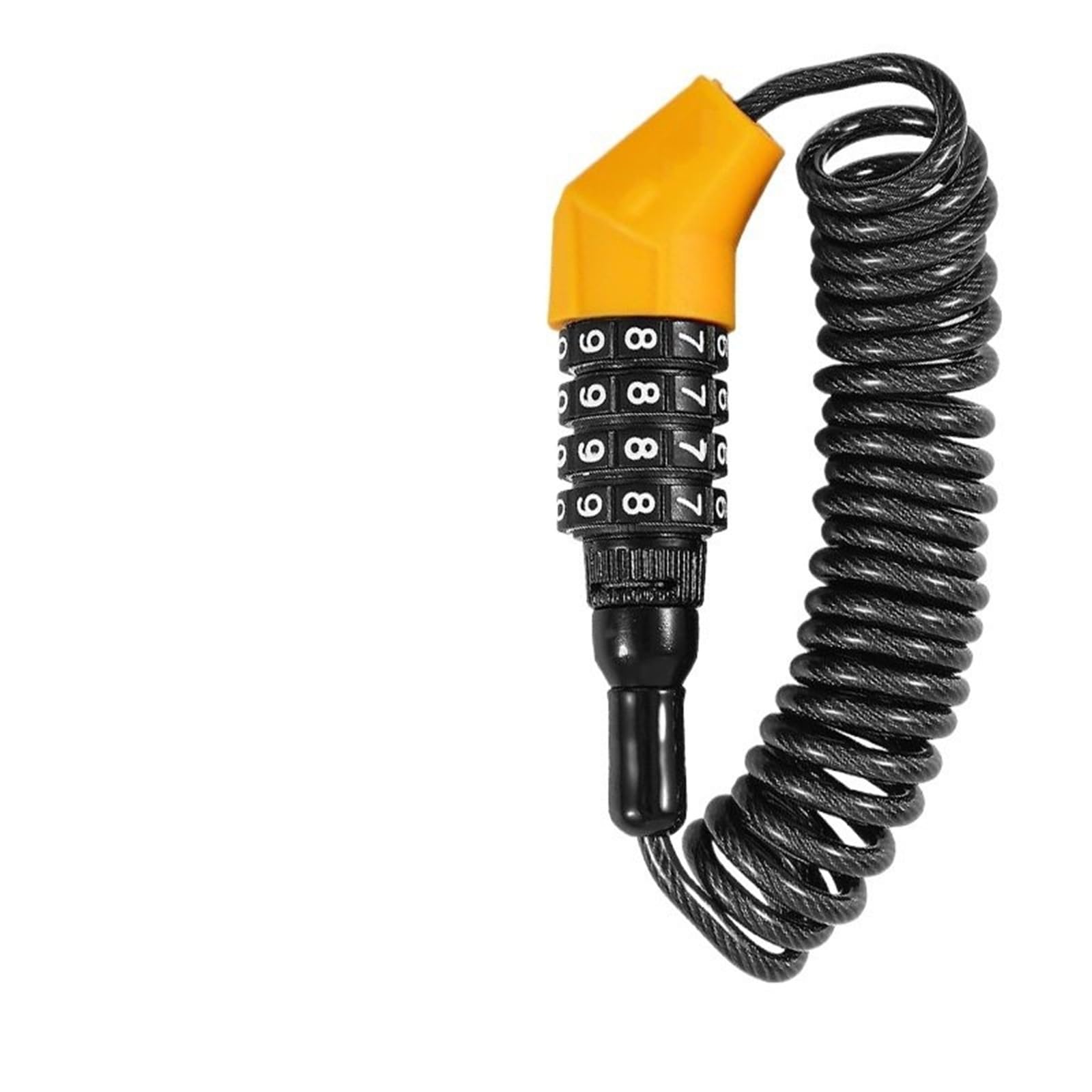 Handlebar Lock Portable Bicycle Lock Password Rope Helmet Safety Steel Wire Mountain Bike Backpack Zinc