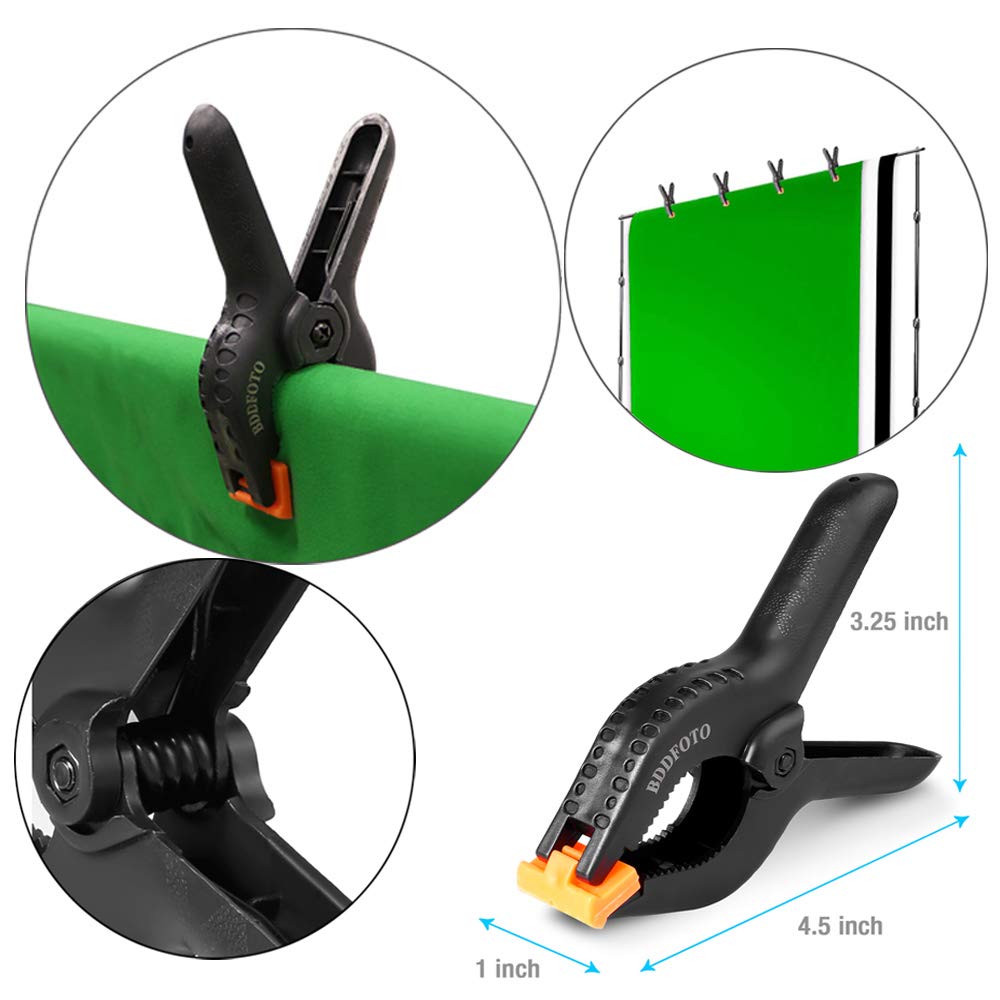 2x3 m Support de Fond Réglable, Professional pour Fond Studio Photo, Solide et Portable, Sac de Transport Inclus, Convient pour Photographie, Diffusion en Direct, Mariage, etc.