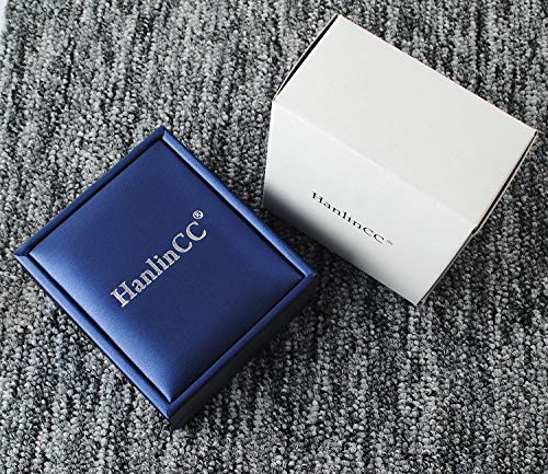 HanlinCC 8mm Natural Blue Tiger Eyes Gemstone Beads Miraculous 5 Dacade Rosary Necklace with Anti-Silver Catholic Crucifix Pack in Leather Gift Box4