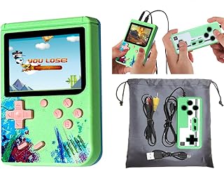 Handheld Gameboy Mini Game Player for Kids and Adults, Retro Game Console with 500 in 1 Built-in Video Games, Portable Game Machine Gift for Family and Friends, Support 2 Players and Connecting to TV
