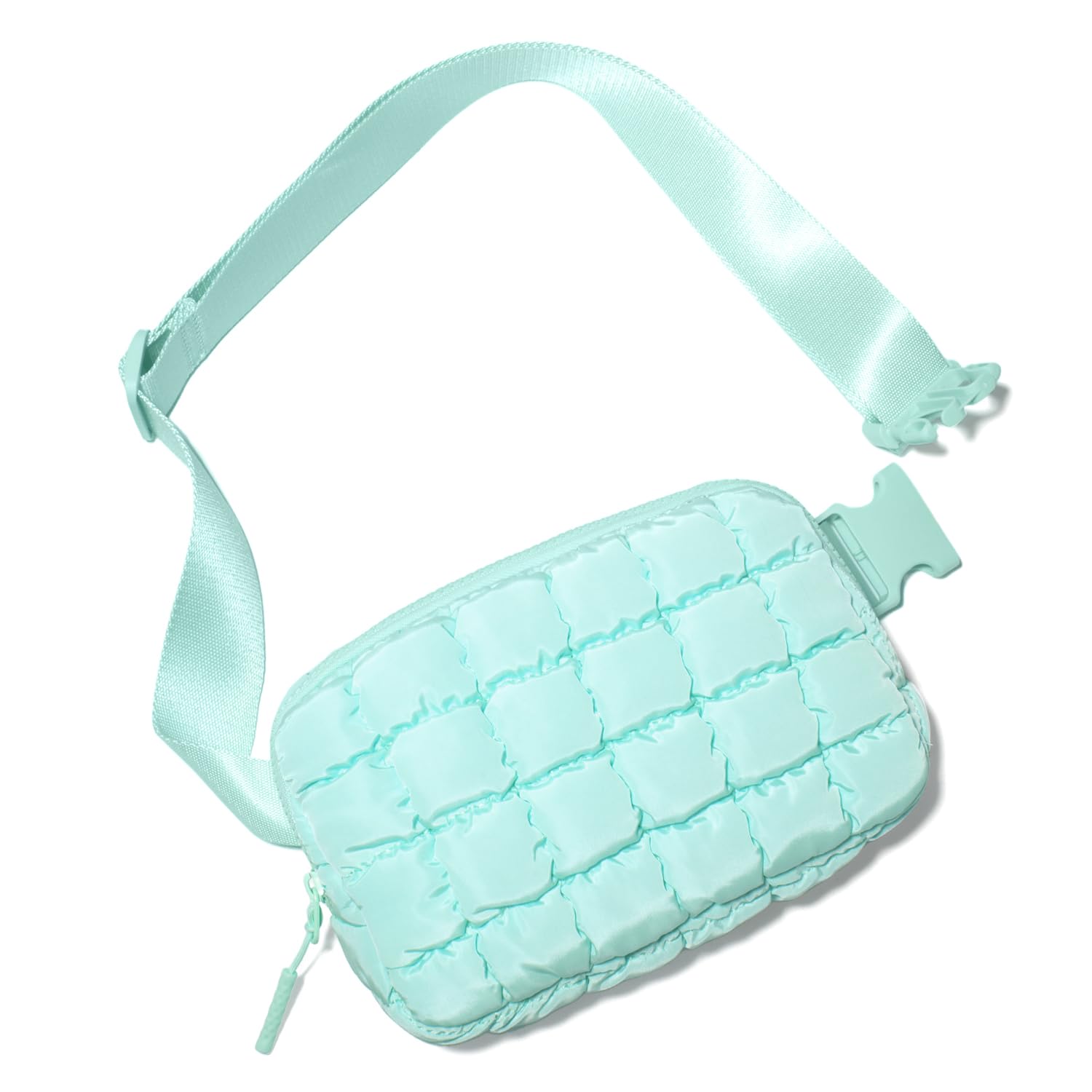 Gitus Trending Gifts for Women Puffer Crossbody Bags for Women Belt Bag Fanny Pack with Adjustable Straps Lightweight Quil...