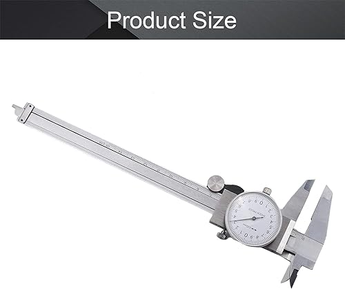 Miniatura 2 de Utoolmart Calibre Vernier de esfera plateada de 0.001 in de precisión de 5.906 in con estuche