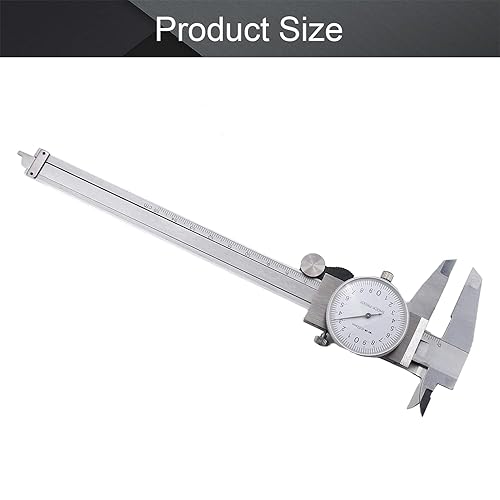Miniatura 2 de Utoolmart Calibre Vernier de esfera plateada de 0.001 in de precisión de 5.906 in con estuche