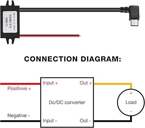 Miniatura 5 de Convertidor CC 12v a 5v 3a 15w DC Buck Module, regulador de voltaje reducido, convertidor de potencia de coche, adaptador de corriente de salida