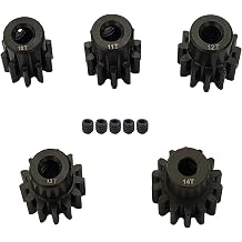 Steel 32P Pinion Gear for 1/10 Redcat Blackout Parts Xte Pro,Xte,Xbe Pro,Xbe,Sc Pro,Sc Volcano Epx Dukono 3mm 1/8inch 10T 11T 12T 13T 14T