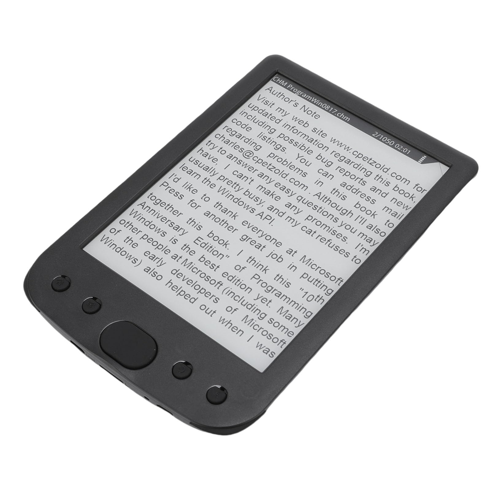 Sxhlseller Augenfreundlicher 6-Zoll-Digitalleser |HD 800x600 E-Book-Reader, 2500-mAh-, Schutzhülle, Unterstützt 32 GB Zum Lesen auf Reisen (16GB)