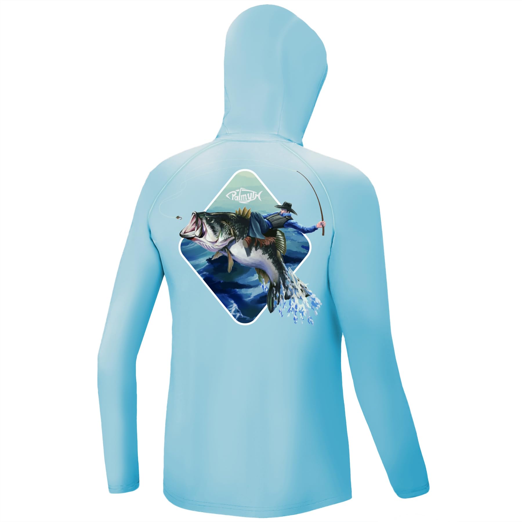 Palmyth Boys Fishing Shirt Youth Hoodie UPF 50+ Sun Protection Long Sleeve