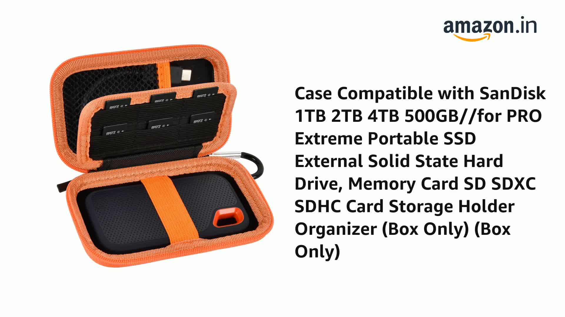 PAIYULE Case Compatible with SanDisk 1TB 2TB 4TB 500GB//for PRO
