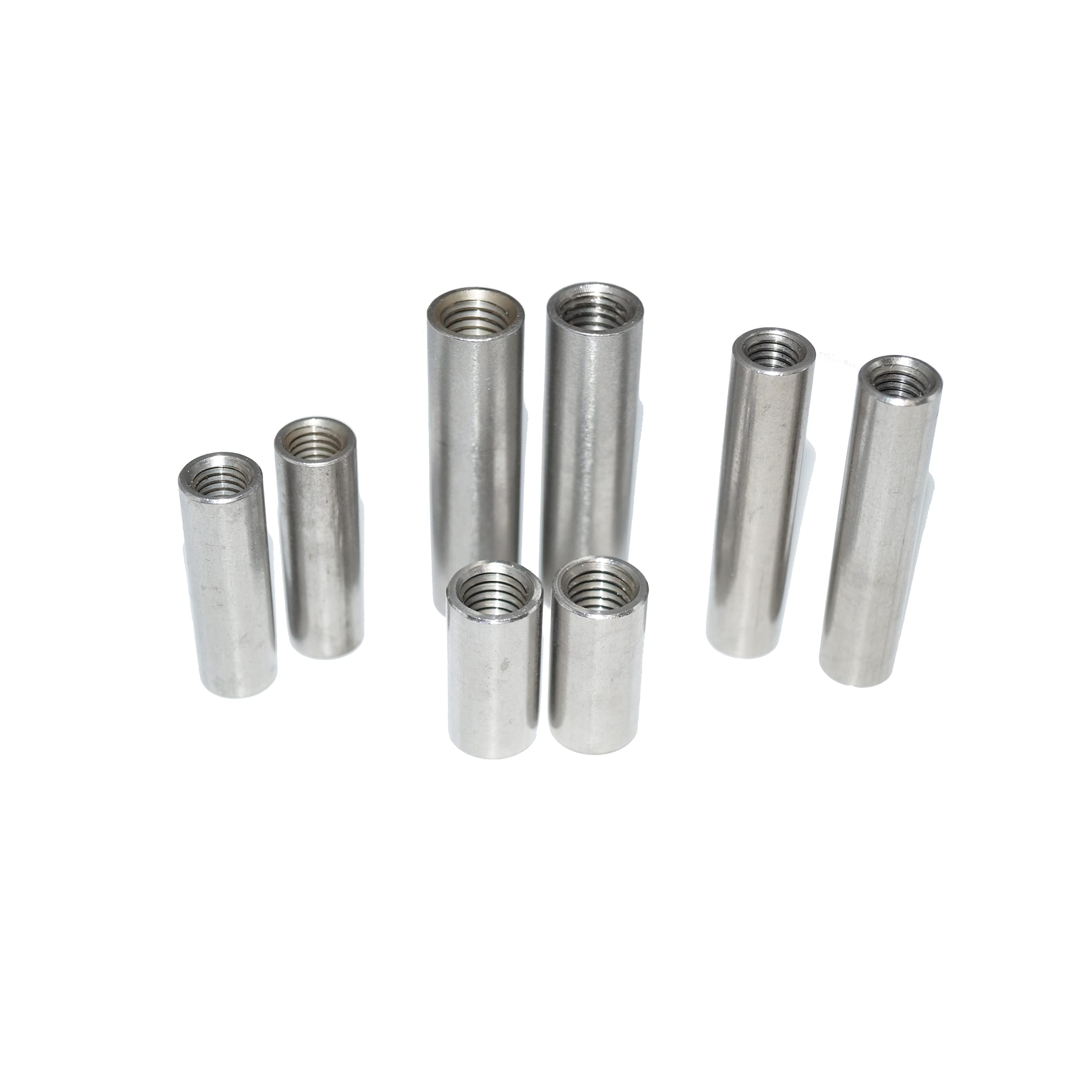 Round Sleeve M8X50 Stainless Steel A2 Threaded Inserts Sleeve with Internal Thread V2A Rustproof Outer Diameter 11 mm Pack of 10 - Image 2