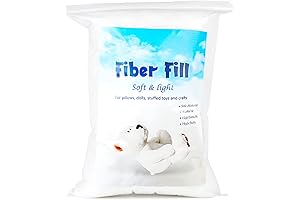 Jmuiiu Poly-Fil 100g Polyester Fill for Pillows and Home Decor