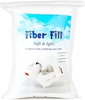 Vista 8 de Jmuiiu Relleno de poliéster de 1.8 onzas, Relleno de fibra de poliéster premium, Fibra de poliéster reciclada, Relleno para animales de peluche