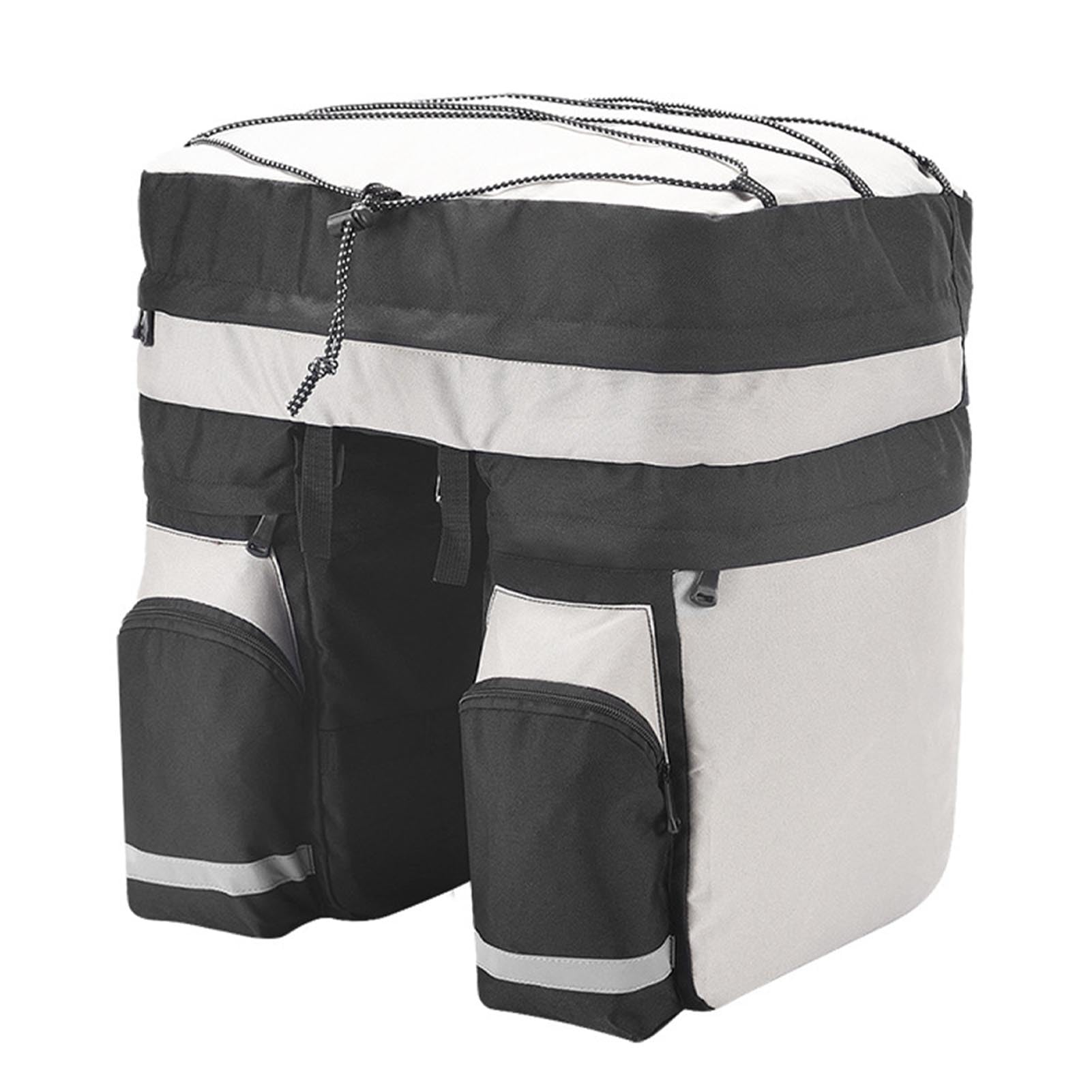 plplaaoo Borsa trunk per biciclette 60L di grande capacità di grande capacità di accumulo posteriore Multifunzionale Polyester Mountain Mountain Bike