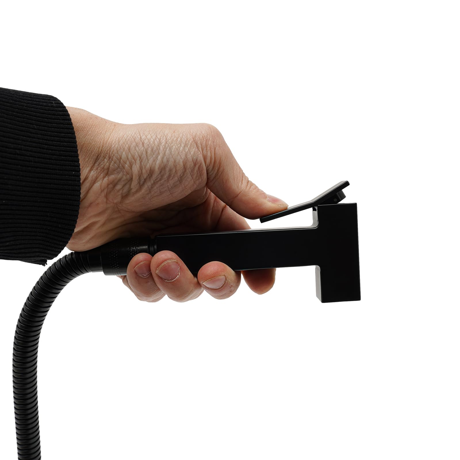 Bidet - Spruzzatore per WC, bidet, doccetta per bidet, per acqua calda e fredda, colore nero