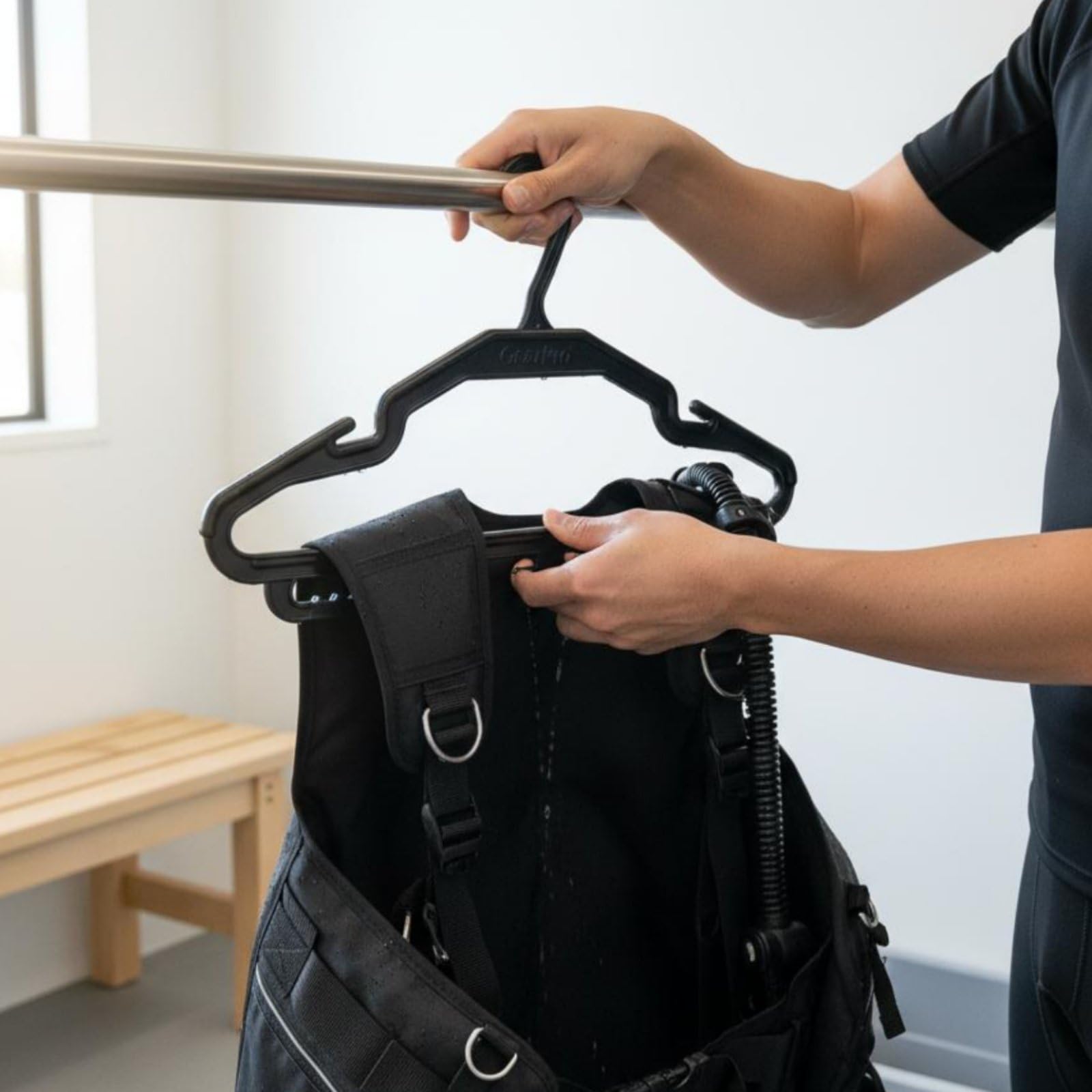 Cintre pour Gilet Stabilisateur Robuste Cintre pour Équipement de Plongée Multifonction Rangement Sportif pour Plongeurs, Épais A15-1c-13