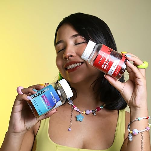 Miniatura 6 de Paquete de 6 multivitamínicos para mujer - Gomitas de vinagre de sidra de manzana - 360 gomitas multivitamínicas - Vitaminas para mujeres - Sabor a