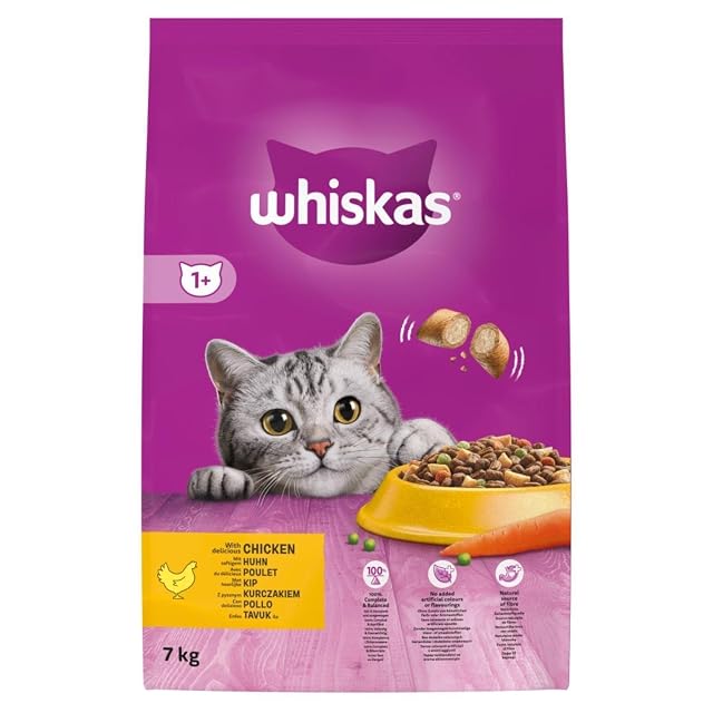 Foto 4 de 8 de Whiskas Comida húmeda para gatos Adult 1+ con pollo en salsa, 10 latas (10 x 400 g)