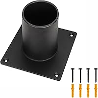 Vista 7 de Base de montaje en muelle de 3 pulgadas, adaptador de montaje de muelle resistente para accesorios de luz de poste de 3 pulgadas, accesorios