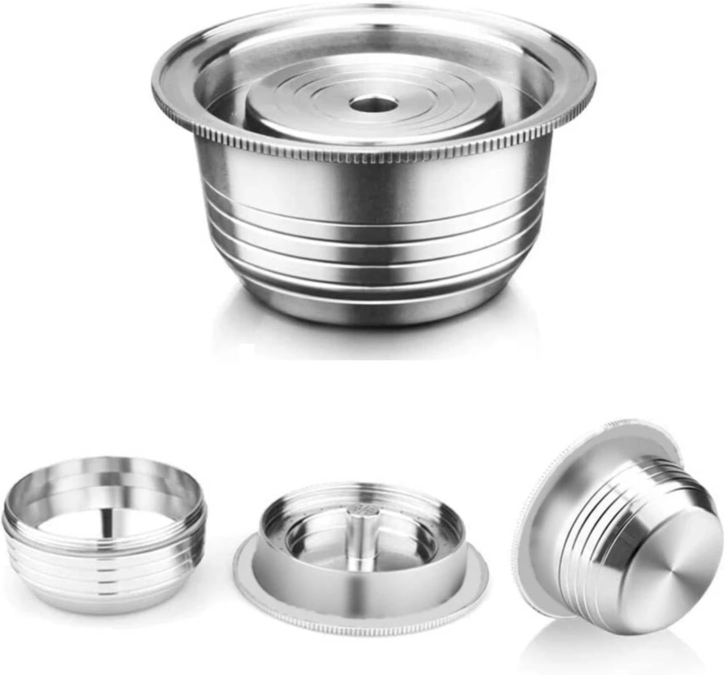 Stainless Reusable Coffee Pod Capsule Cup 230ml For Nespresso Vertuoline ENV135 Refillable Coffee Capsule Filter Espresso Size 230ml/8oz