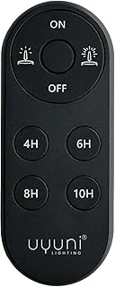Uyuni Lighting ウユニライティング リモートコントローラー オーバル(ブラック) 3段階調光 タイマー付き リチウム電池付属 UL-RE-PB0003