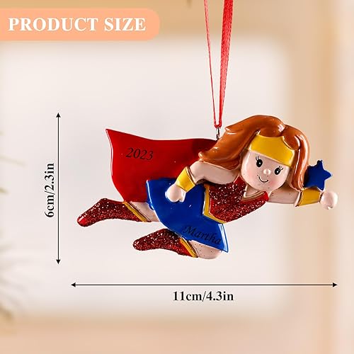 Miniatura 10 de witfox Personalized Photo Christmas Ornaments 2023 - Custom Picture Text Ornaments for Christmas Tree, Home Decor Hanging Ceramic Ornaments, Custom