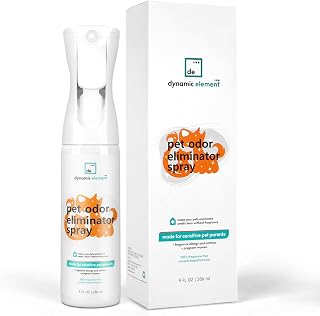 Dynamic Element Unscented Pet Odor Eliminator Spray - Mineral-Based for Cat Urine, Litter Box & Bedding Odors, 9oz
