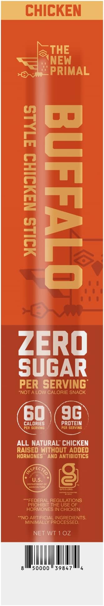 The New Primal Buffalo Style Chicken Stick, 1 OZ