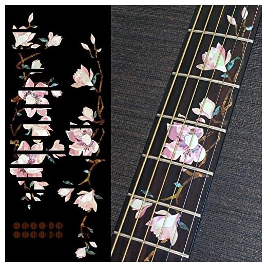 Jockomo Inlägg klistermärken, Fret Mark-Magnolia träd med rosa blommor