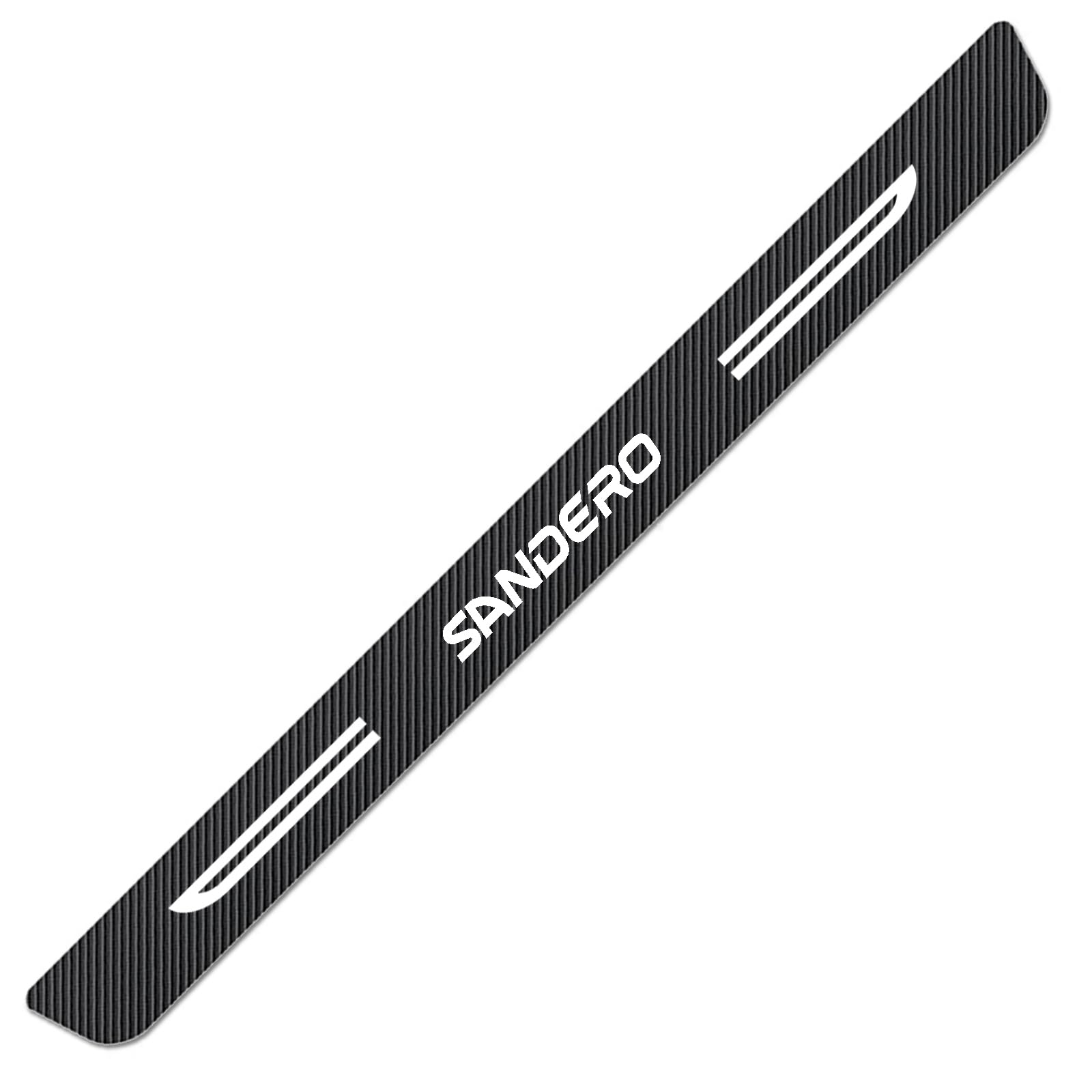 WXH97F Car Rear Bumper Protector for Renault Sandero 2013-2023 Carbon Fiber Boot Sill Guard Anti-Scratch Luggage Protective Sticker Self-Adhesive Waterproof Strip 90cm