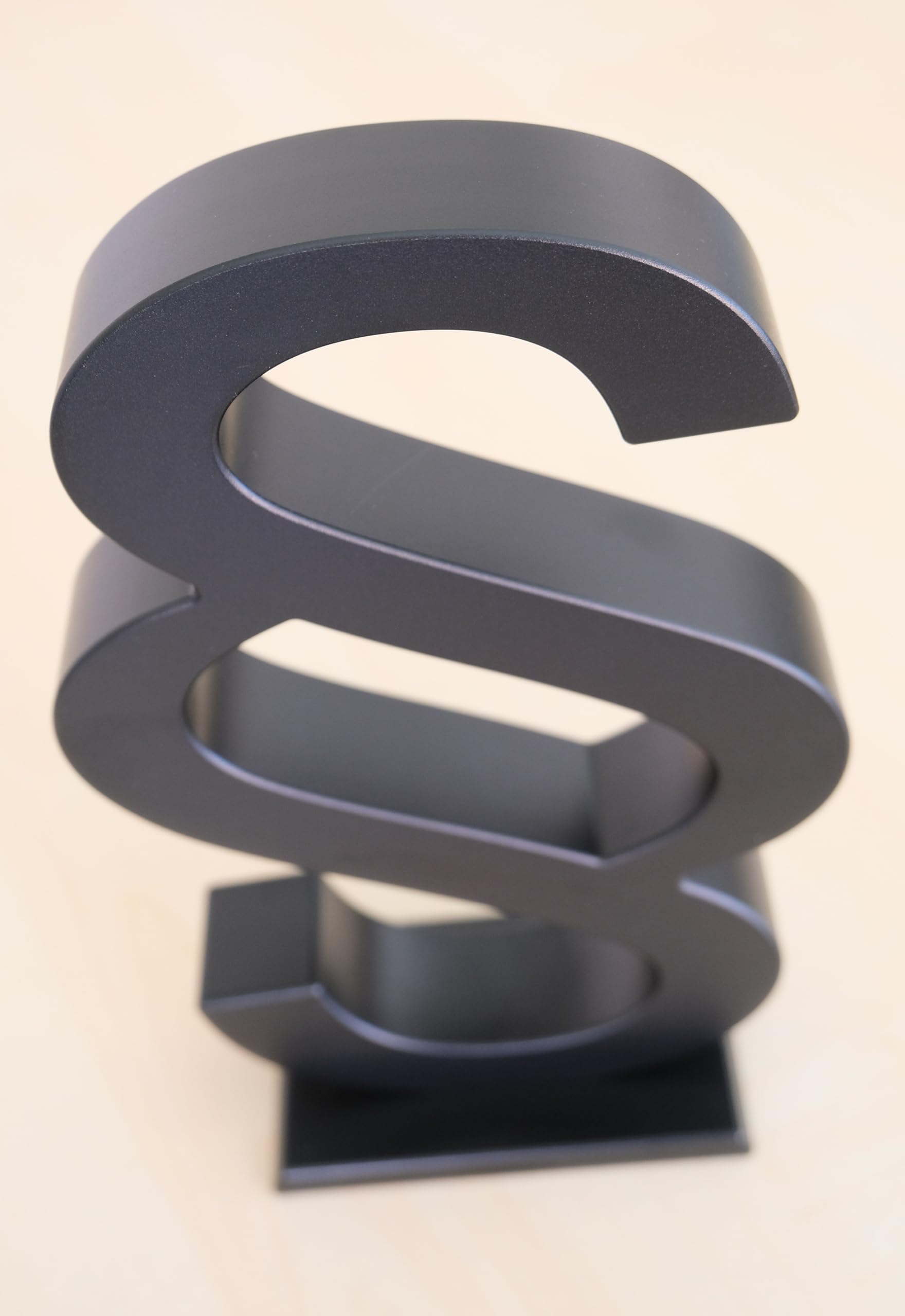 Paragraph, Paragraphenzeichen, 20,5 cm Höhe, Aluminium massiv, tolles Geschenk für Kanzleien, Juristen, Anwälte, Steuerberater