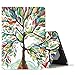 MoKo Case Fit New iPad Air (3rd Generation) 10.5" 2019/iPad Pro 10.5 2017 - Premium Light Weight Stand Folio Shock Proof Cover Protector for iPad Air 3 2019, Lucky Tree(Auto Wake/Sleep)