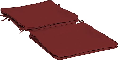 Arden Selections Cojín para silla de exterior de 20 x 20 pulgadas, color rojo clásico