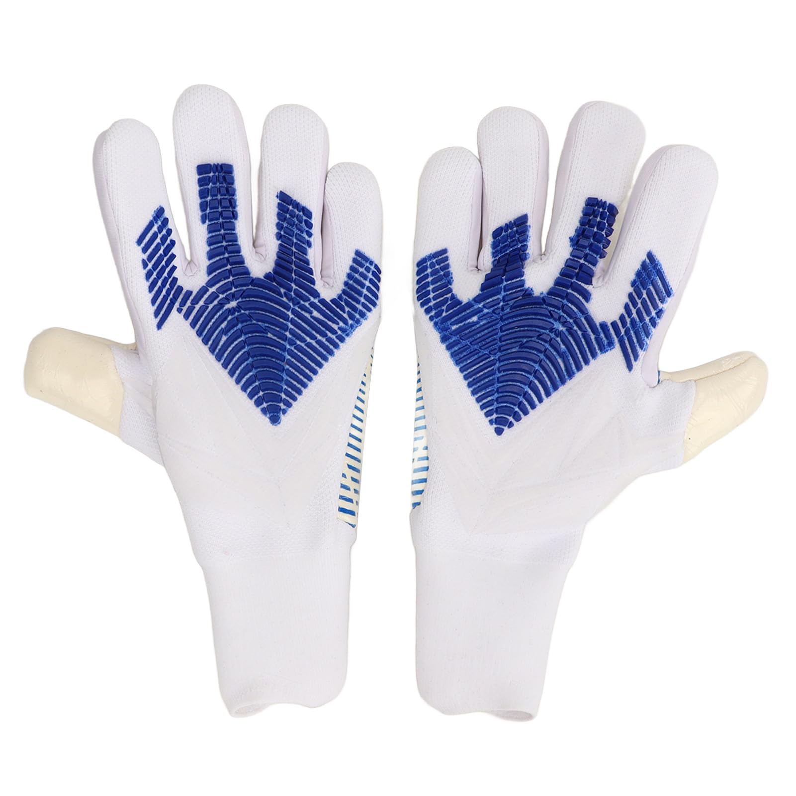 Xolsurg Football Goalkeeper Gloves Strong Palm Grip Finger Protection Non Slip Latex Nylon Breathable Soccer for Men Women (20mm / 0.79in)