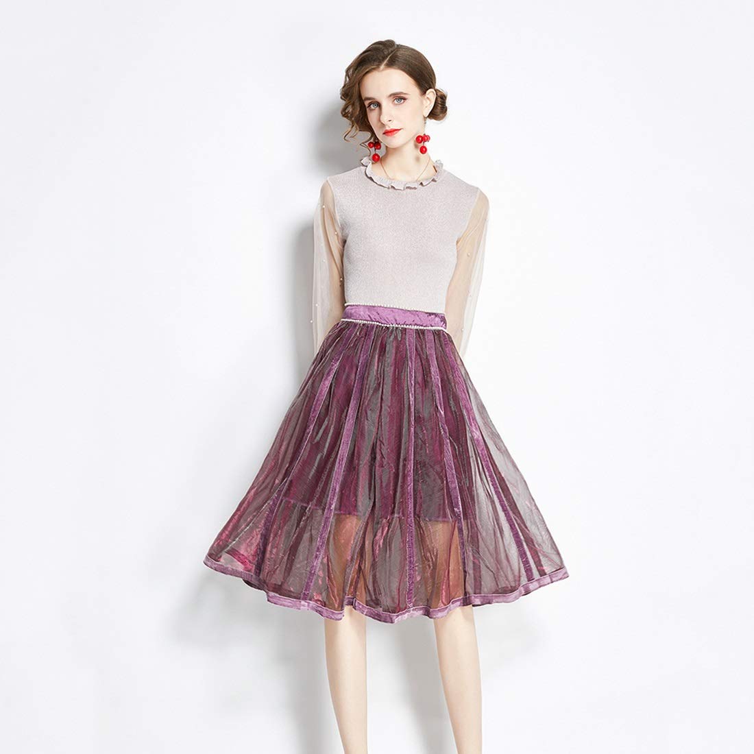 Amazon.co.jp: 新しいです 明るいシルクステッチビーズトップ+  