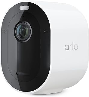 Arlo Pro 5S 2K HDR Spotlight Camera: Wireless Outdoor Security, 12x Zoom, Color Night Vision, Dual-Band Wi-Fi - White